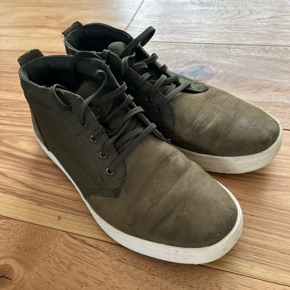 Timberland Men's Olive High-Top Sneakers
